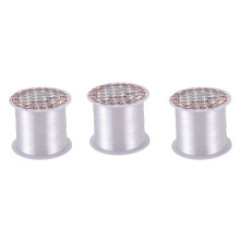 3X 0.2mm Diameter Clear Nylon Fish Fishing Spool Beading String