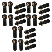 24 StÜCke M3 Kugel Gelenk Verbindungs Stange Stangen Dichtungen Kugel Kopf Spur Stangen Kopf FÜR 1/10 RC Lkw Auto Lkw Buggy Schwarz