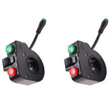 2X Elektroroller Wasserdichter Lenker Scheinwerfer Hupe Blinkerschalter für M4/PRO Elektroroller Zubehör