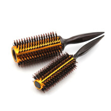 5X Straight Twill Hair Comb Natural Boar Bristle Rolling Brush Round Blowing Curling DIY