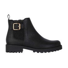 (2 UK, Black) Miso Girls Cojito Buckle Detail Boots