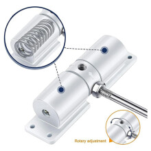 2X Automatic Door Closer, Zinc Alloy Safety Spring Door Closer Adjustable 30 Kg Closing Door Hinge