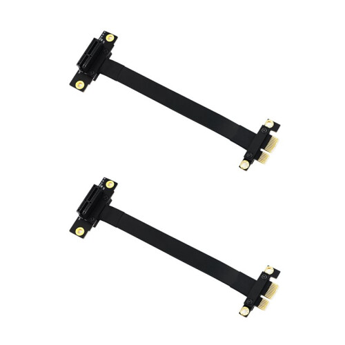 2X PCIE PCI Riser PCI-e Express Riser Card PCIE X1 Cabo de ExtensãO para Placa-MãE Extensor Conversor Cabo Adaptador 20Cm
