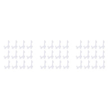 36Pcs Chevalets En Plastique de 3 Pouce s Ou Porte-Assiettes Affichage Assiette À Dîner (Transparent)