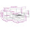 VidaXL vidaXL Outdoor-Sofagarnitur 5 stk. Natur und Creme Polyester 6