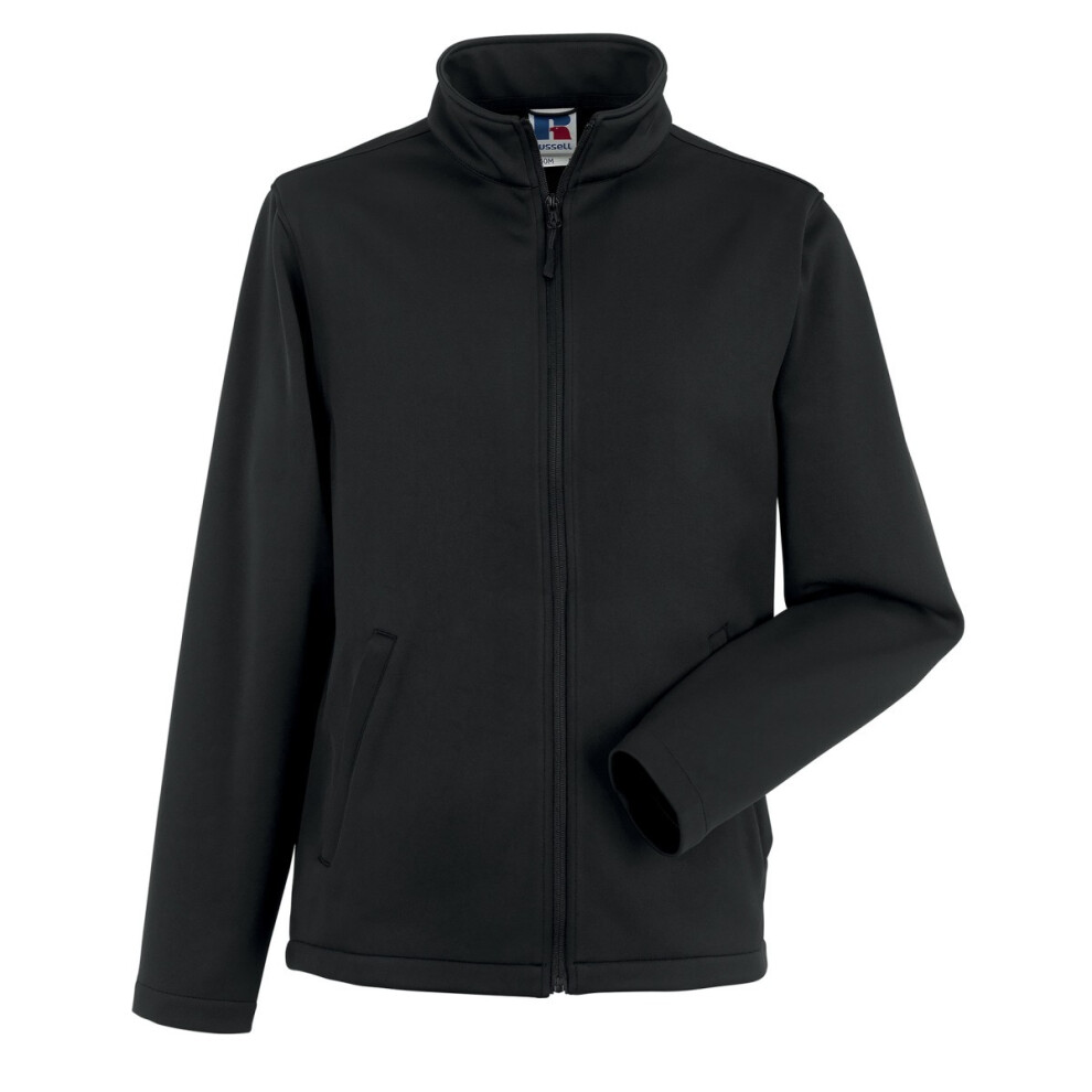 Russell (3Xl, Black) Mens Smart Soft Shell Jacket