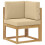 VidaXL vidaXL Outdoor-Sofagarnitur 5 stk. Weiß und Beige 4