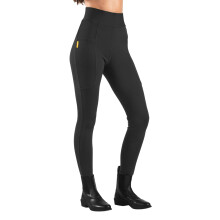 (9-10 Years, Black) John Whitaker Girls Alderley Horse Riding Tights