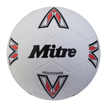 (5, White/Black/Red) Mitre 2024 Dimpled Football