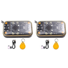 2X Chameleon Ultra V2.0 RFID Chip Reader Card Emulator+CUID Keychain 125Khz 13.56Mhz Card Decode