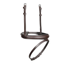 (Pony, Havana) Velociti Lusso Leather Horse Cavesson Noseband