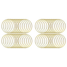 40st 4-Tums Drömfångarringar Metal Crafts Hoops Wreath-Macrame Creations Ringar för Gör-det-Själv Hantverk