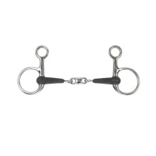 (4.5in, Black) Shires Equikind+ Peanut Link Horse Hanging Cheek Snaffle Bit