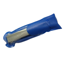 32-Piece Stainless Steel Feeler Gauge Set Blue Hanging Pouch 116g