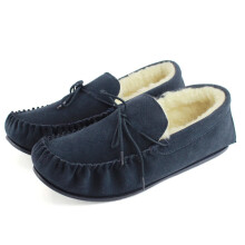 (8 UK, Navy) Eastern Counties Leather Mens Joel Suede Moccasins