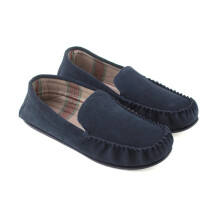 (11 UK, Navy) Eastern Counties Leather Mens Harris Suede Moccasins