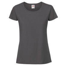 (XL, Light Graphite Solid) Fruit of the Loom Womens/Ladies Iconic 190 T-Shirt