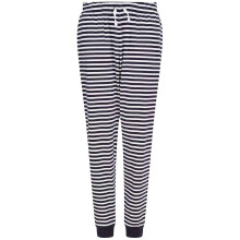 (3XL, Navy/White Stripe) SF Unisex Adult Stars Cuffed Lounge Pants