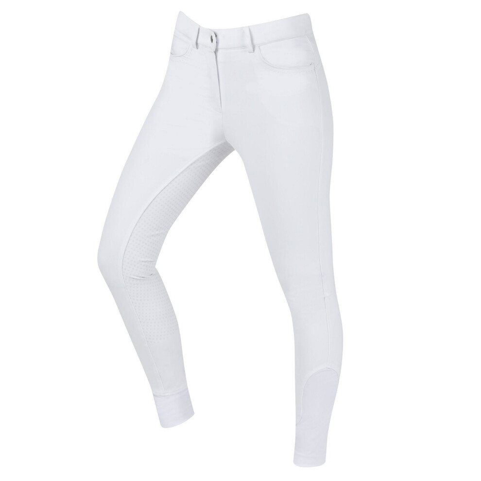 Dublin (18 Uk R, White) Womens/Ladies Shelby Full Seat Breeches