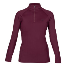 (XL, Black Cherry) Aubrion Womens/Ladies Eltar Quarter Zip Base Layer Top