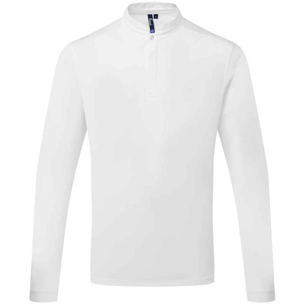Premier (Xxl, White) Mens Essential Coolchecker Long-Sleeved Chef Shirt