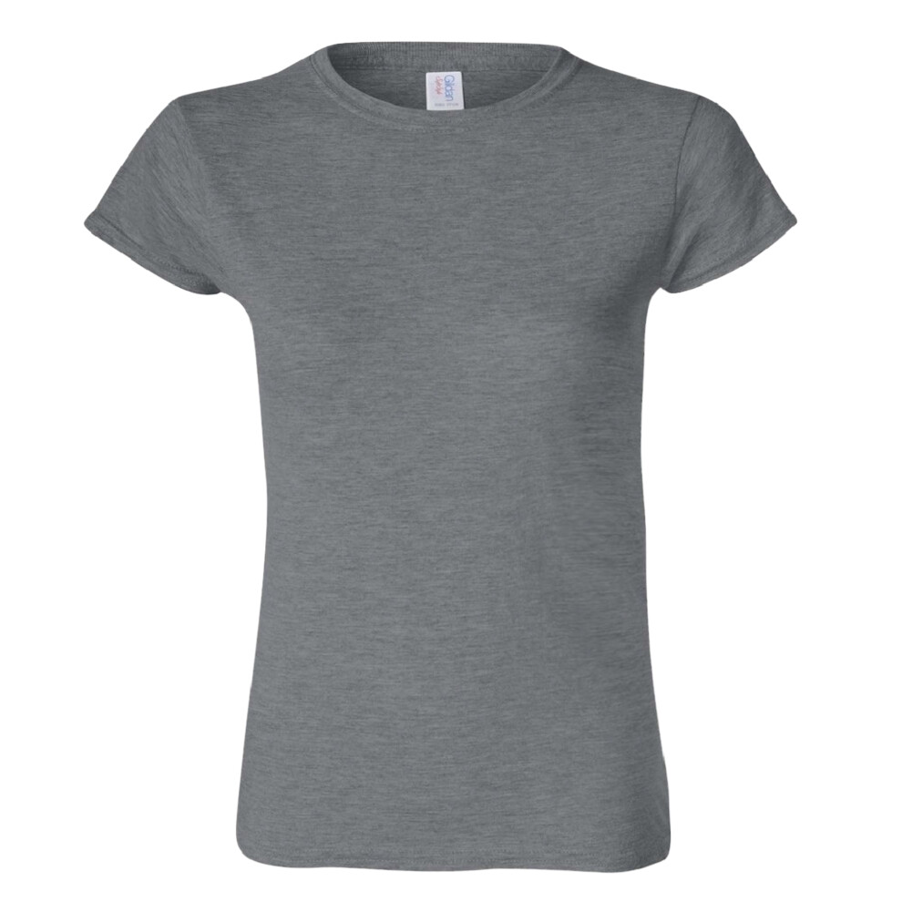 Gildan (S, Graphite Heather) Ladies Soft Style Short Sleeve T-Shirt