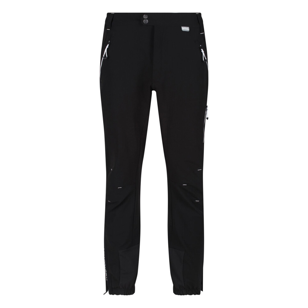Regatta Men's Black Mountain Walking Trousers - 42R - 100% Polyester - Image 2