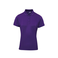 (L, Purple) Premier Womens/Ladies Coolchecker Plus Piqu Polo With CoolPlus