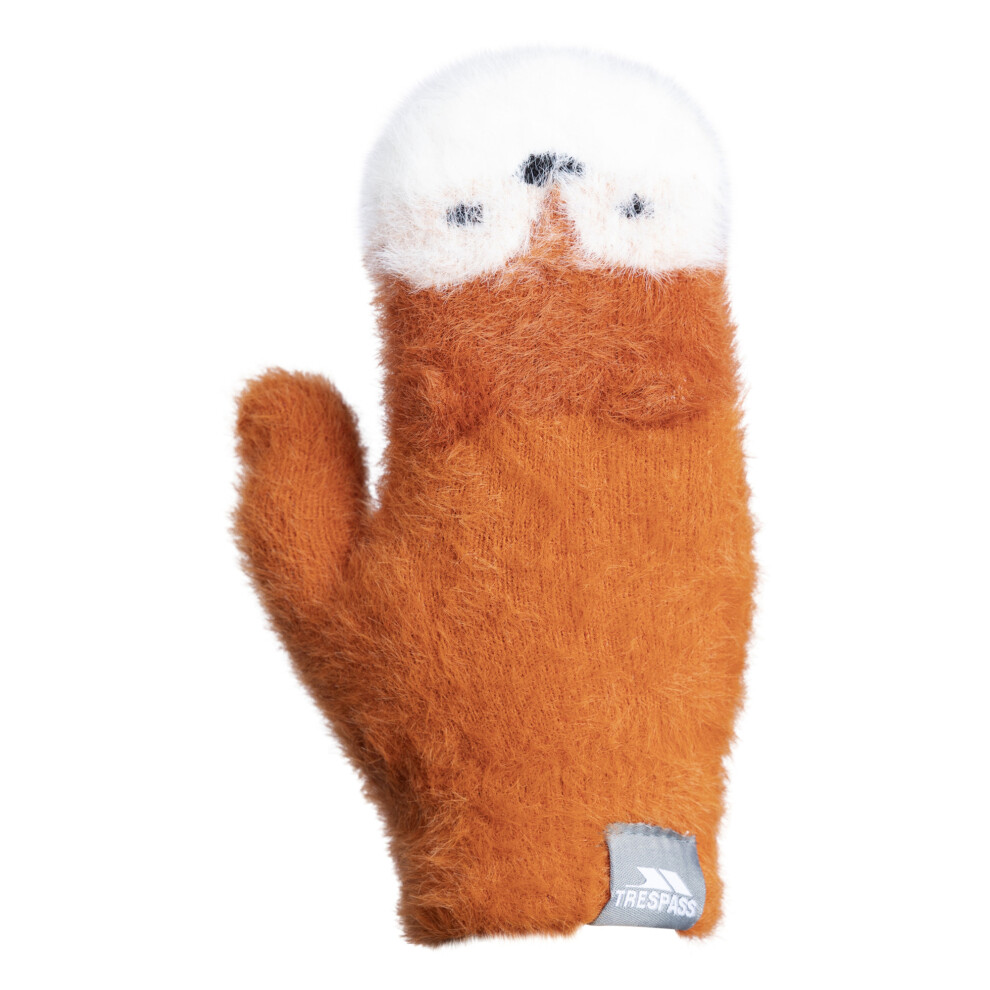 Trespass (2-4 Years, Orange/Spice) Childrens/Kids Hillside Knitted Mittens