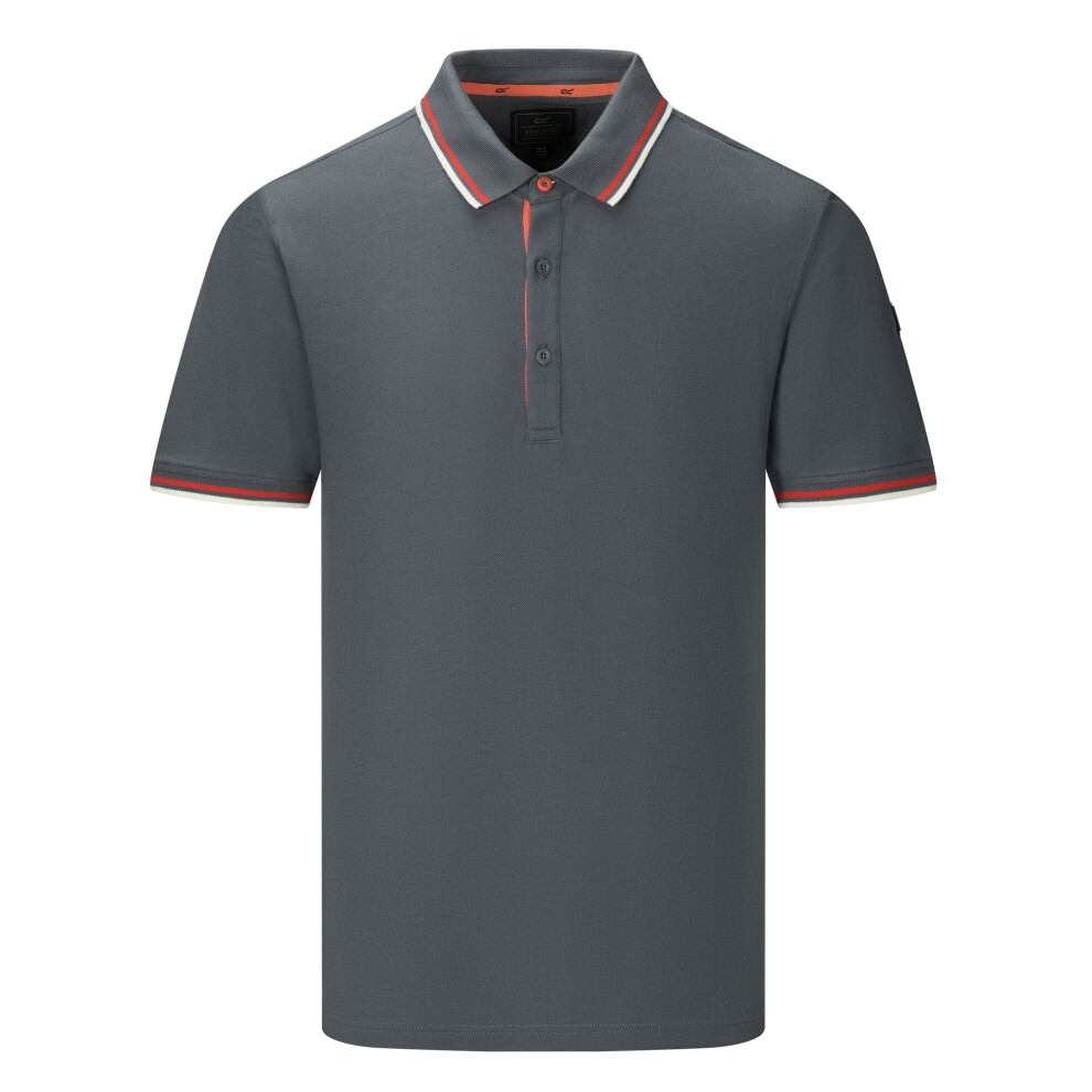 Regatta (M, Dark Storm) Mens Adryan Polo Shirt