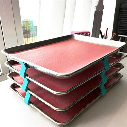 12Pcs Baking Sheet Stackers Space Saving Tray Stackers for Oven, Freezer and Kitchen Countertop Durable and Reusable 2