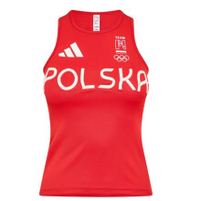 (8 UK, Better Scarlet) Adidas Womens/Ladies Poland Olympic Team Slim Tank Top
