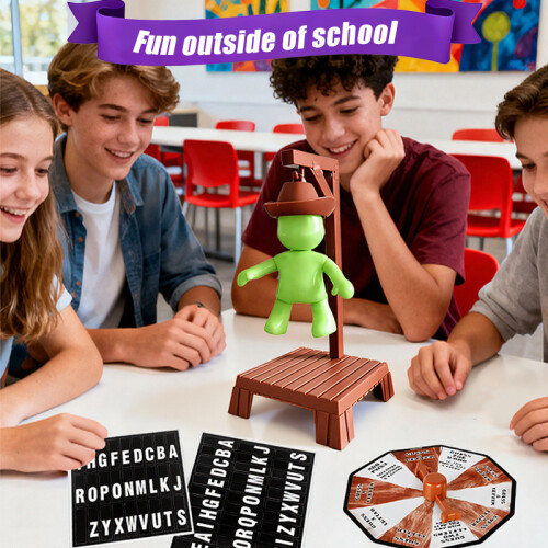 Magnetic Gallows Word Game Board Family Interactive Spelling Challenge Toy 2