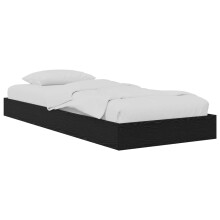 vidaXL Floor Bed Frame Black Oak 80 x 200 cm Engineered Wood