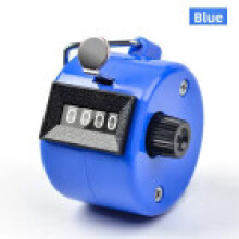 (Blue)4 Digit Number Clicker Hand Held Tally Counter For Laboratory And Use Research