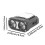2X Dual  Hat Clip Cap Light  LED Headlamp Sensor Headlight USB Rechargeable Adjustable Angle Camping Headlamp 6