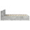 VidaXL vidaXL Bed Frame with Storage Concrete Grey 150 x 200 cm 5