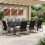 VidaXL vidaXL Garten Essgruppe 9 stk. Schwarz und Anthrazit 1