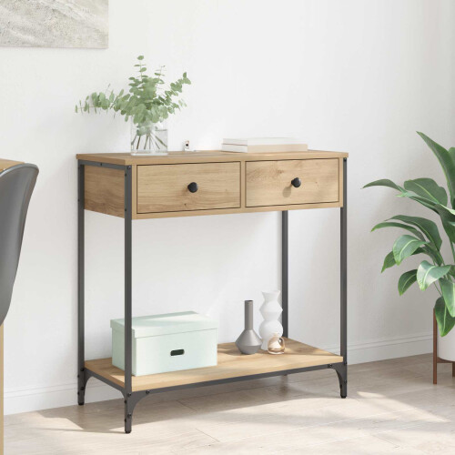 VidaXL vidaXL Console Table Artisan Oak 75 x 34.5 x 75 cm Engineered Wood