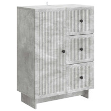 vidaXL Sideboard Concrete Grey 66 x 34.5 x 90 cm Engineered Wood