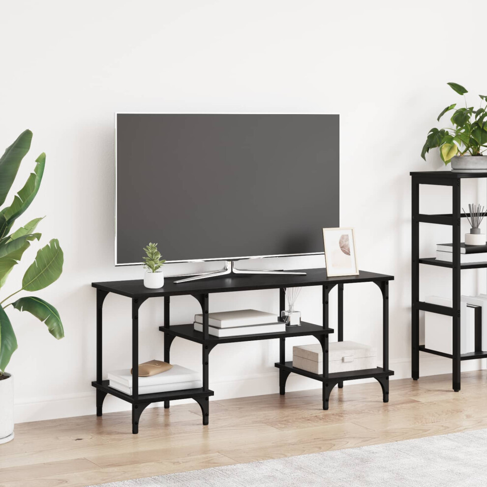 Vidaxl Tv Cabinet Black Oak 102 X 35 X 45.5 Cm