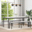 VidaXL vidaXL Dining Table White 180 x 90 x 75 cm Solid Pine Wood 1