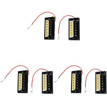 Jeu de 6 Micros Double Bobinage à Face Zébrée pour Guitare électrique
