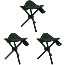 3X Folding TrÉPied Tabouret SiÈGe de Camping Portable en Plein Air Chaise de PÊChe LÉGÈRe NOUVEAU