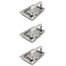 3X Edelstahl 316 Spülen Heben Ring Luke Ziehgriff Schließfach Schrank Boot Marine Hardware
