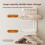 (Mint)Abs Extendable Wall Hook Shelf With Foldable Garment Hangers For Living Room 9