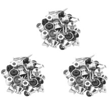 Guitare Basse Chrome en Metal Ailette Epingle Sangle Boutons Serrures Vis de Coussin (160 Pcs)