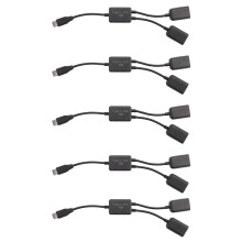 5X Type C Otg USB Male A Double 2.0 Femelle Otg Charge Hub 2 Cable Y Separateur