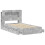 VidaXL vidaXL Bed Frame with Storage with Drawer Concrete Grey 90 x 190 cm 3