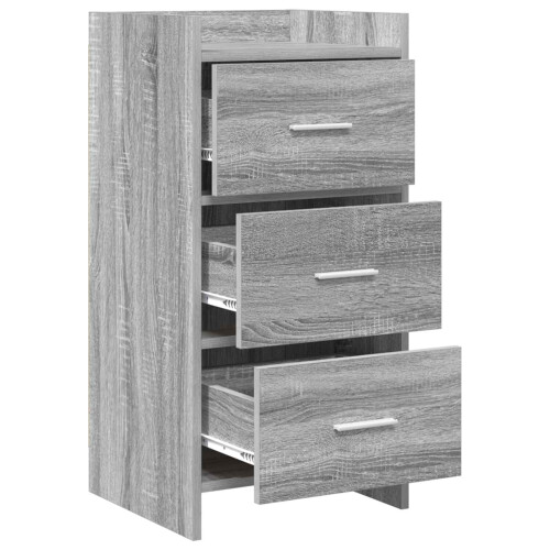 VidaXL vidaXL Sideboard Grey Sonoma 40 x 36 x 80 cm Engineered Wood 1